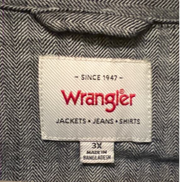 Wrangler Plus Size 3X Pearl Snap Front Denim Dress Western Boho Indie Festival - Picture 3 of 7